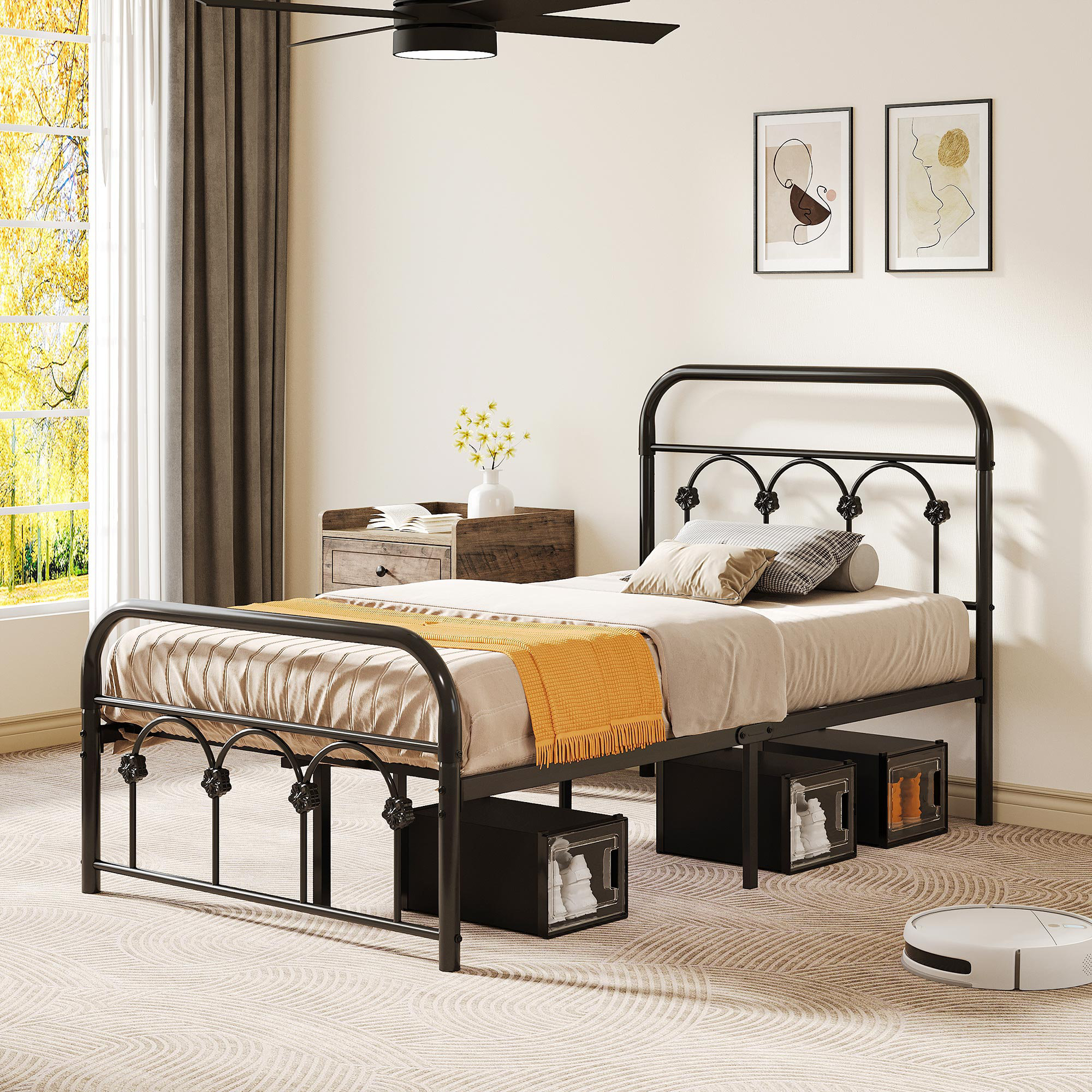 Laurel Foundry Modern Farmhouse Enya Metal Bed & Reviews Wayfair