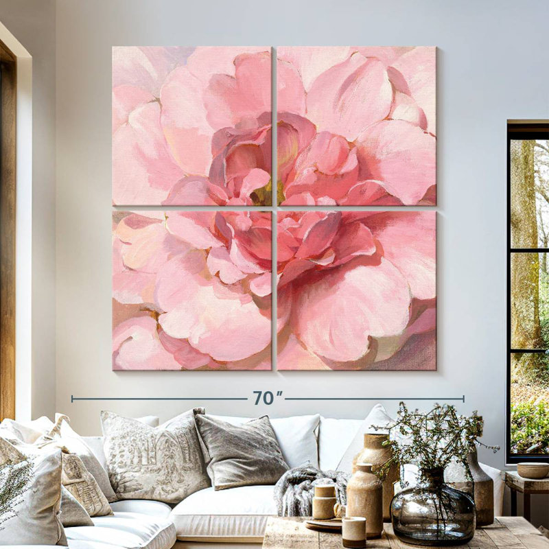 Pivoine Harnek Blush, H 57 po x l 57 po