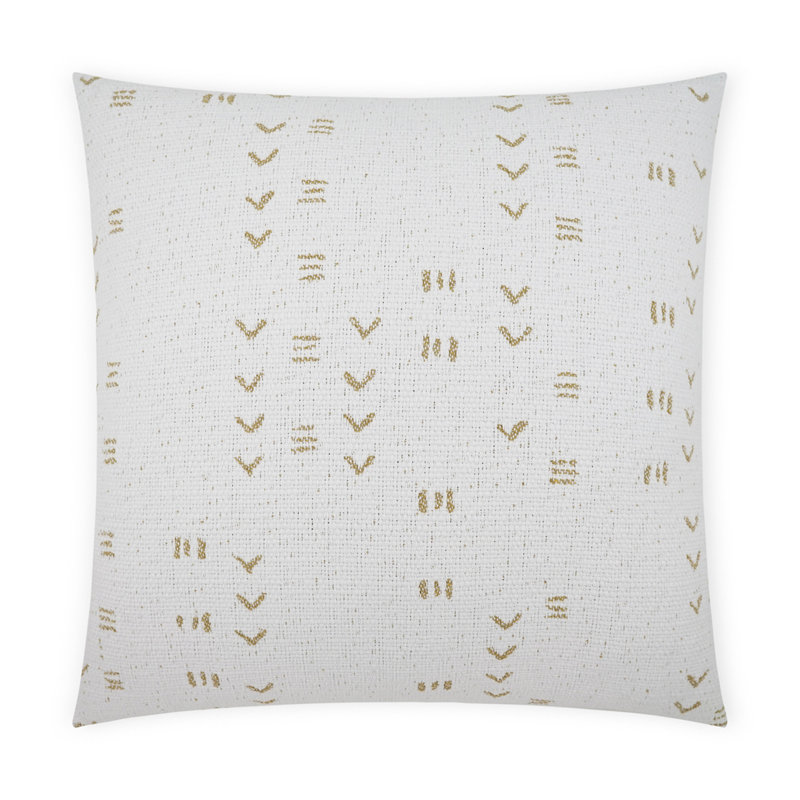 Coussin décoratif Ollie, Blanc, Rectangle H 14 po x l 24 po