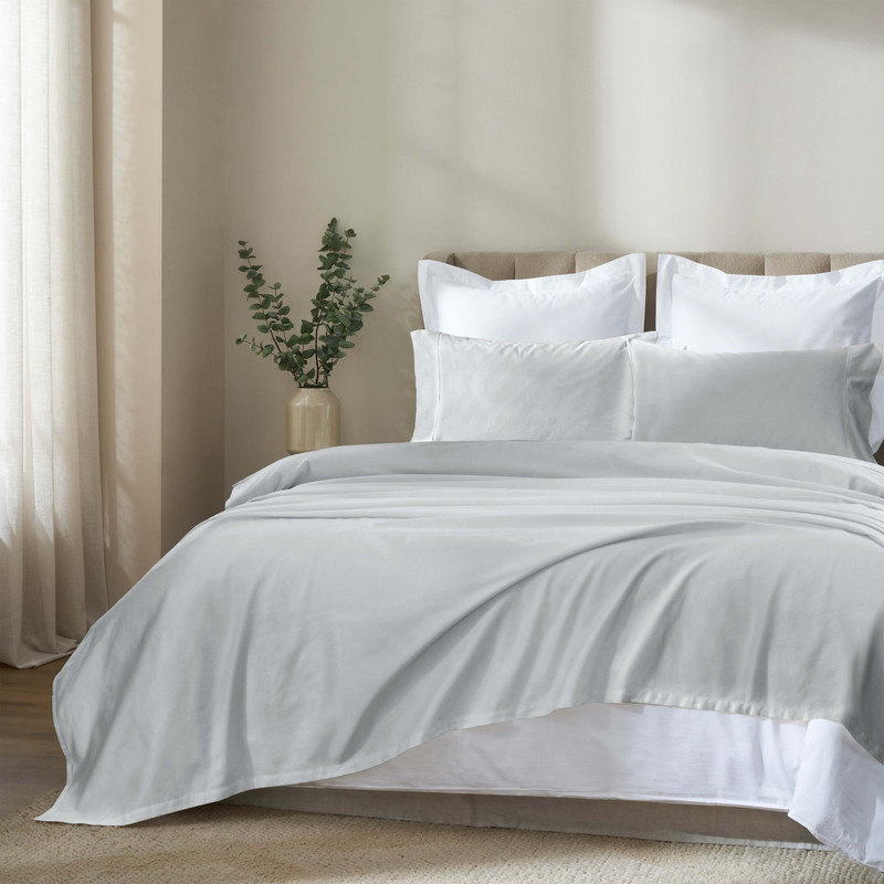 Ensemble de draps en coton Apus, Ensemble de draps pour grand lit avec 2 taies d'or, Argent, Fits up to 20"