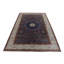 Hand Knotted Wool Area Rug in Gray And White