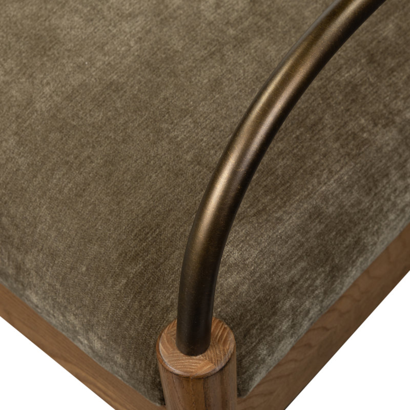 Demi Chair, Malmo Olive Polyester Blend