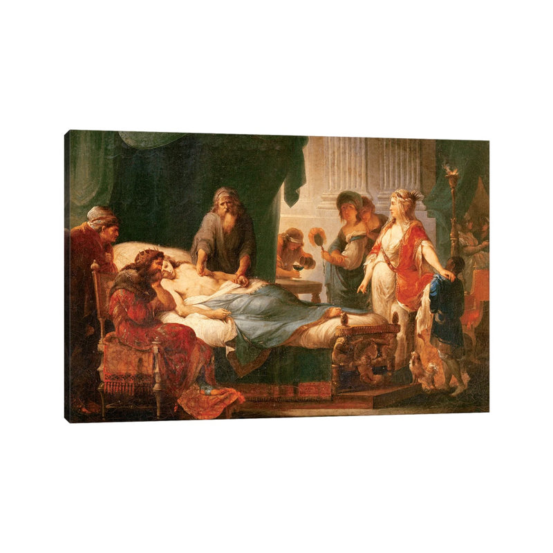 Antiochus And Stratonice by Angelica Kauffmann - Wrapped Canvas Print, 20.32cm H x 30.48cm W x 1.91cm D