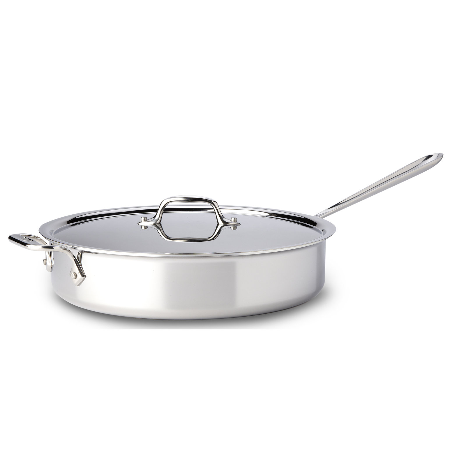 D3 Stainless Steel Saute Pan with Lid, 5 Qt.