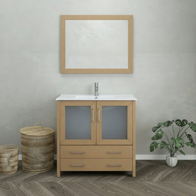  36" Single Bathroom Vanity Set with Mirror