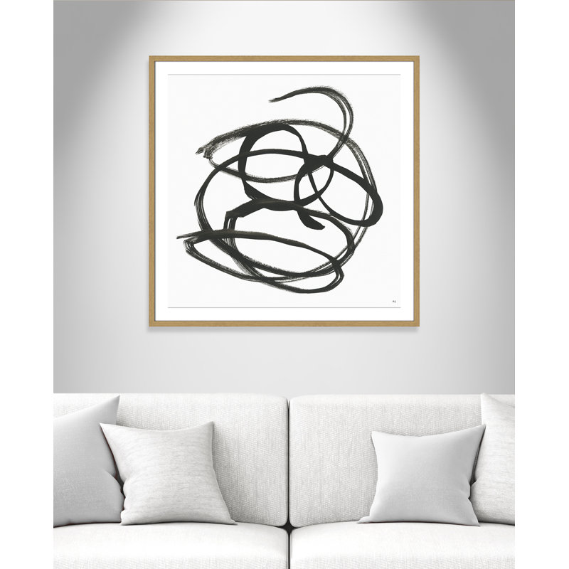 Le long du chemin I par Susan Jill - reproduction d'art sur papier encadrée, H 32 po x l 32 po x P 0,75 po, Naturel