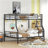 Full Metal Bunk Bed, Black-475384079
