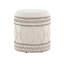 18 - Inch Beige Handwoven Wool For Storage, And Knoted Design Embellishment, Removable Top Storage Space, Multi Function Use, 14.25" Interior Width, 250 Lbs Weight, Indoor Use Only, No Assembly 18"