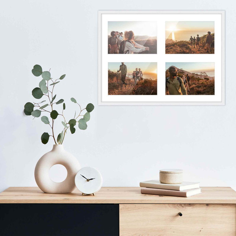 Cadre en bois, 5 po x 7 po, 12 po x 16 po, Blanc
