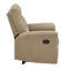 Bassanio Chenille Fabric Manual Recliner - Tan-1434692335