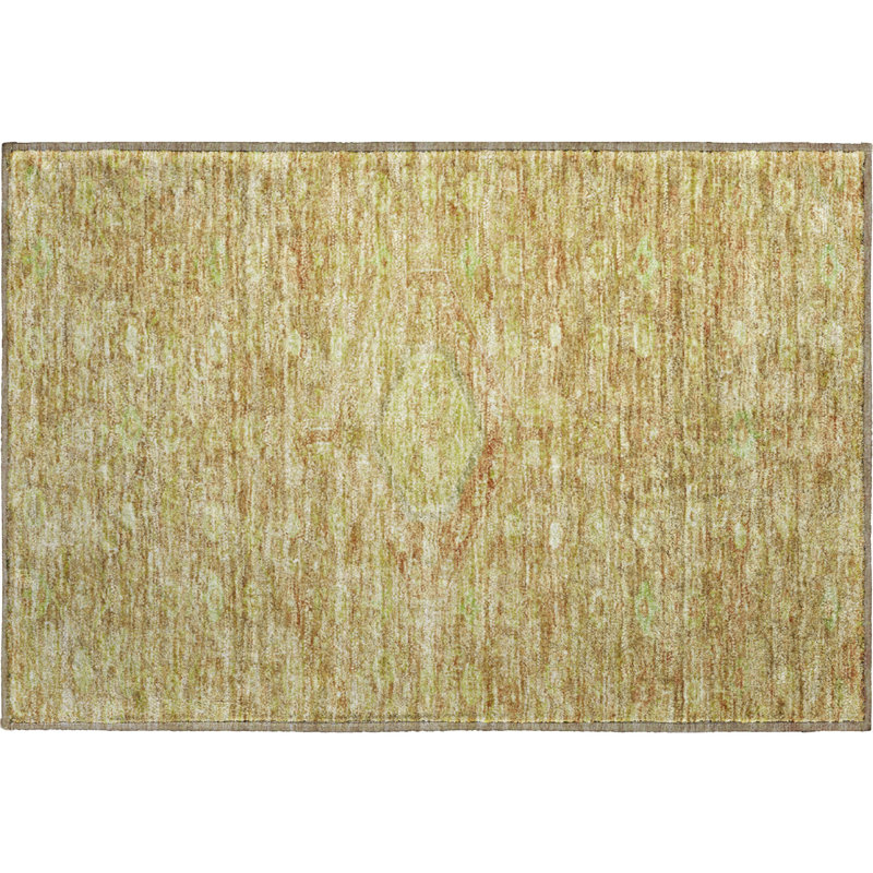 Tapis de qualité supérieure lavable à la machine Barry AMF1225 Medallion, Rectangle 1 pi 8 po x 2 pi 6 po