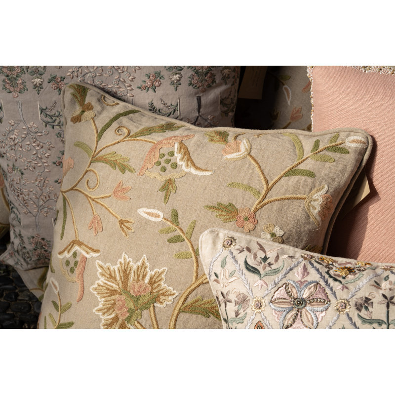 Blush Bloom Pillow Cover & Insert, Square
