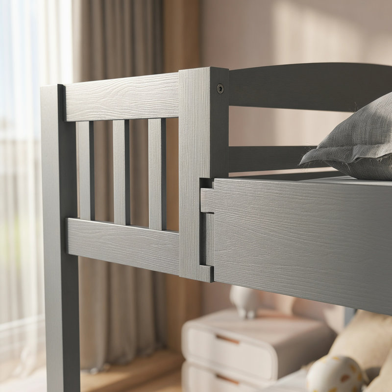 Slumbertime Magic: Lit superposé double avec glissade et tablettes - où les rêves se glissent dans la réalité, Grey
