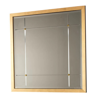 Beaumont Square Mirror-Gold Leaf