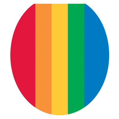 Youth Rainbow Stripe Toilet Seat Decal – Toilet Tattoos Static Cling Vinyl Lid Cover Fits Round & Elongated Seats