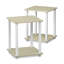 Ensemble de tables de bout avec rangement Bianco-146621106-147112730