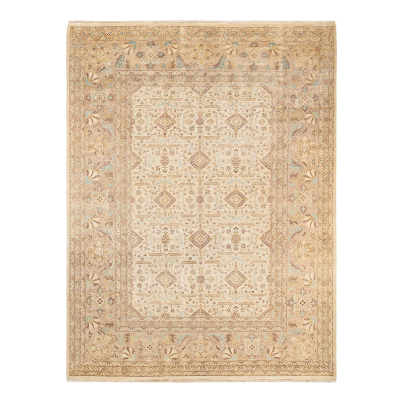 Hizar One-of-a-Kind 9' 1" X 11' 10" Hand Knotted Area Rug