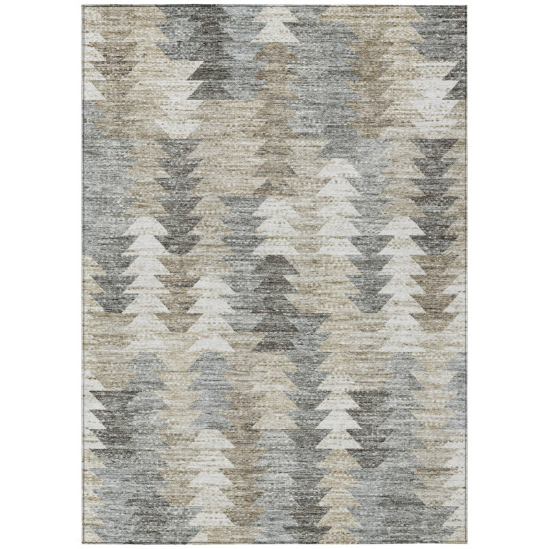 Smeraldo Geometric Indoor / Outdoor Rug, Rectangle 2'6" x 3'10"