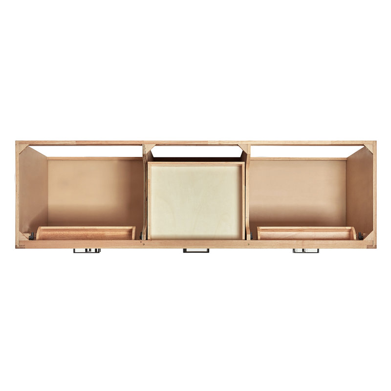 ARIEL HEPBURN 73 IN DOUBLE RECTANGLE SINK VANITY 1,5 IN, Natural Oak, 73", Rectangular