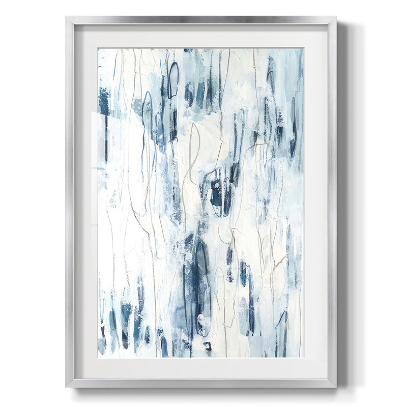 Sea Silk II - impression encadrée, Argent argent