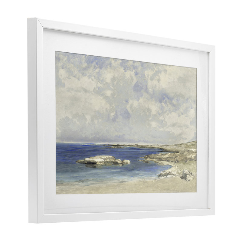 Étang au matin, reproduction encadrée sous verre, conception de Christy McKee, H 14 po x l 20 po
