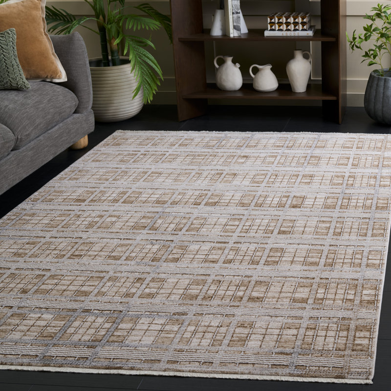 Finley Modern 334 Performance Geometric Rug, Rectangle 5'3" x 7'6"