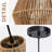 7.09 in. 2 Pack Boho Mini Rattan Pendant Light-1953159684