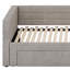 Structure de lit de jour extensible rembourrée avec couchette-1471614447
