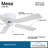 52" Mesa 5 - Blade Standard Ceiling Fan with Pull Chain-32738100