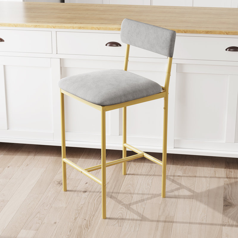 Counter Stool with Metal Frame
