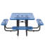 Table de pique-nique carrée 46 po avec fente pour parasol-1489756671