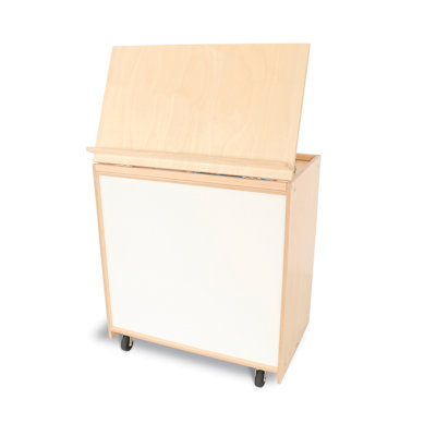 6 Compartment Manufactured Wood Book Display
