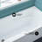 Voltaire 54 x 30 Skirted Left Drain Soaking Alcove Bathtub in Glossy White with Integrated Armrest-98176458-34139853