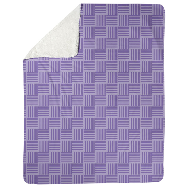 Couverture polaire à rayures classic basketweave, l 50 po x L 60 po, Mauve