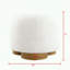 Repose-pieds rond en tissu avec motif pavé et sans assemblage-611254827