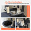 Arbre à chat de 81 pouces de hauteur pour chats d'intérieur - Grand adulte - Tour pour chat multi-niveaux avec grand hamac à structure métallique, rampe 2 en 1, 2 perchoirs, 2 condos confortables et 6 poteaux à griffes-908484915