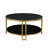 Glam Black Gold Stone Coffee Table