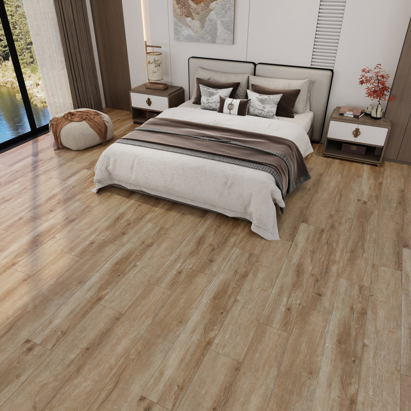 7.17 In. X 48 In. 22Mil 6Mm Waterproof SPC Rigid Core Luxury Vinyl Plank Flooring, Autumn Oak