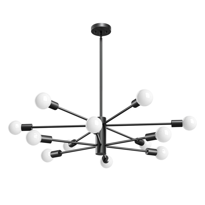 12 - Light Sputnik Sphere Linear Dining Chandelier