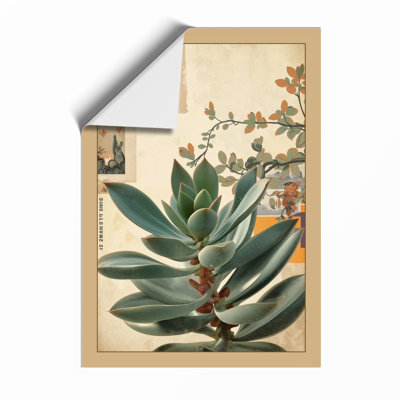 Flowering Plant Study Botanical - Framed Print
