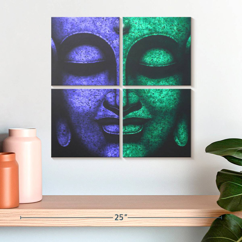 Leisha Sublime Buddha Face, 18" H x 18" W