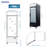 Daheat 20 Cubic Feet 1 Glass Door Merchandiser Freezer