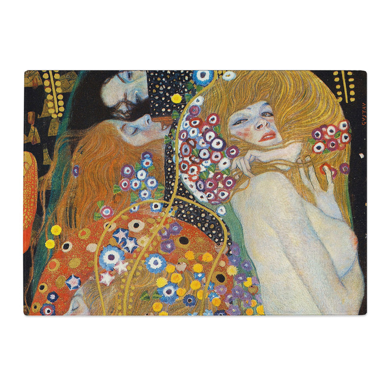 Water Serpants Ii by Gustav Klimt Chopping Board, 0.4cm H x 28.5cm W x 39cm L