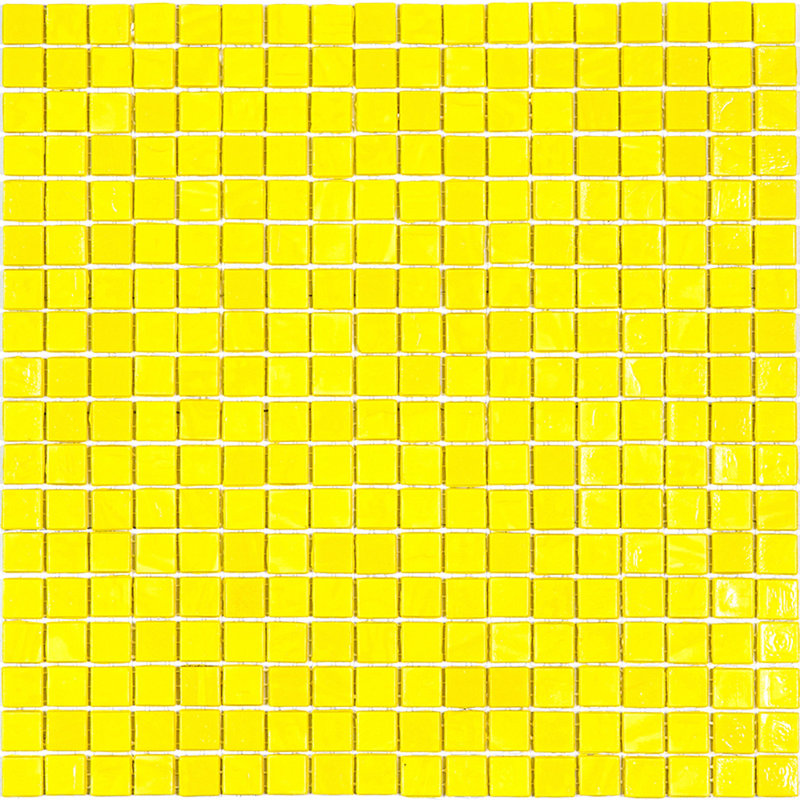 Skosh 0.6" x 0.6" Glass Grid Mosaic Wall & Floor Tile , Yellow