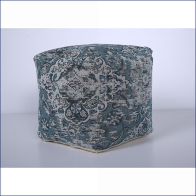 Pouf repose-pieds | 16 x 16 x 16 bleu marine | Coussin de sol polyvalent Repose-pieds | Bleu | Tissu