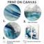 Mandell - Grande plage moderne, estampes d'art sur toile, 2 pièces-114717128-114717121-114717127