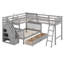 Lit superposé simple au dessus d'un lit double Clontarf Kids-1379941832