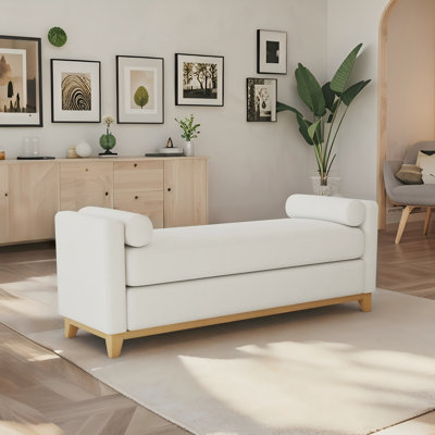 Banc rembourré en molleton 66,34 po Sherpa