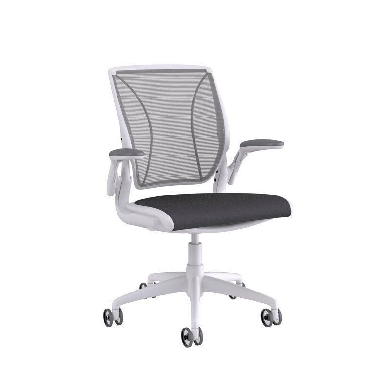 Mesh Task Chair, Catena/Cornflower, Pinstripe/Silver, White