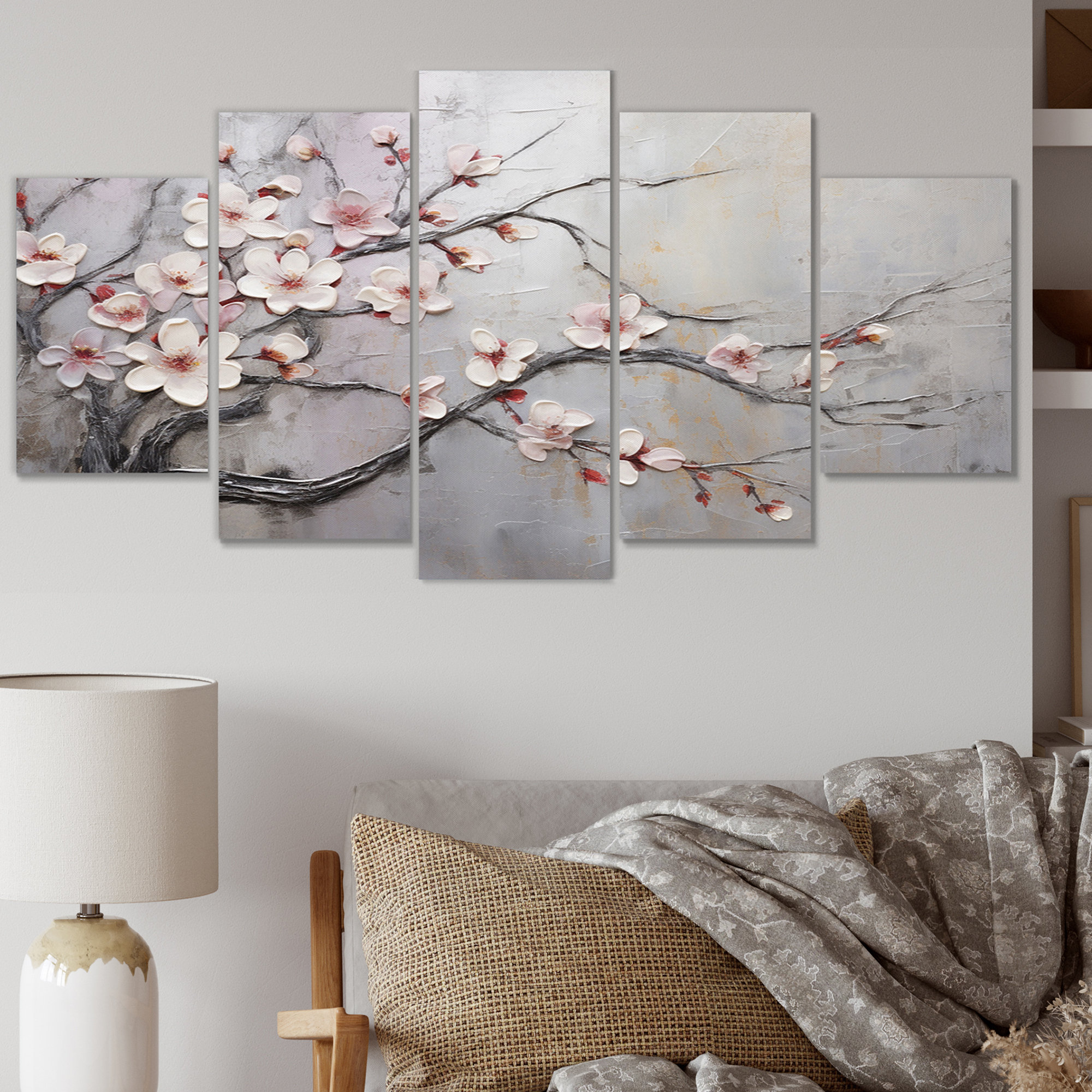 DesignArt Apple Blossom Harmony VIII - Apple Blossom Metal Wall Decor ...